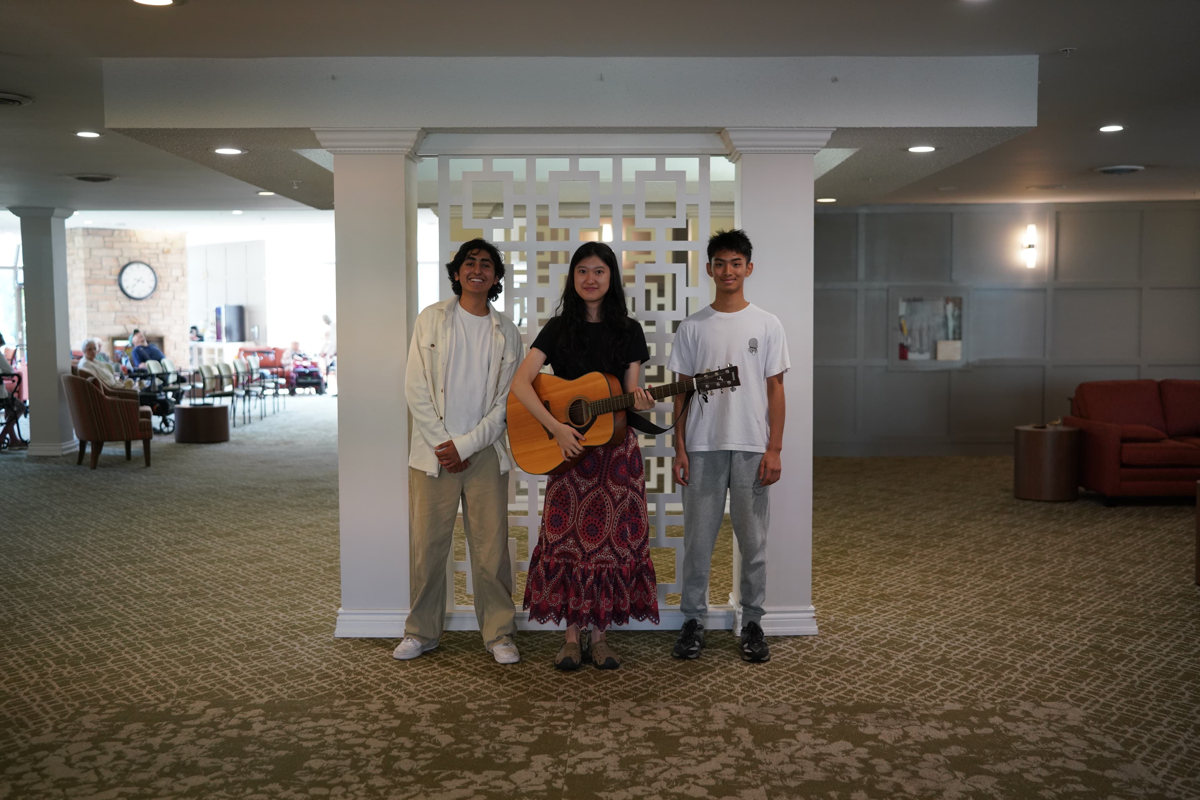 Group of young student performers